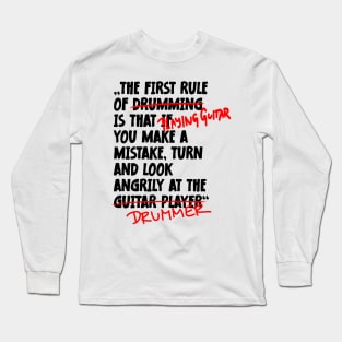 The First Rule Of Guitarist Long Sleeve T-Shirt